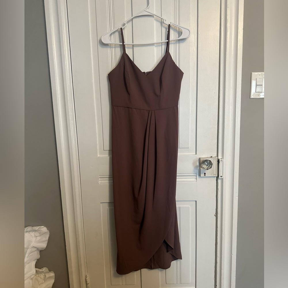 Lulus midi dress in mauve